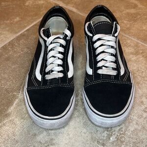 Classic Black and White Vans Sneakers